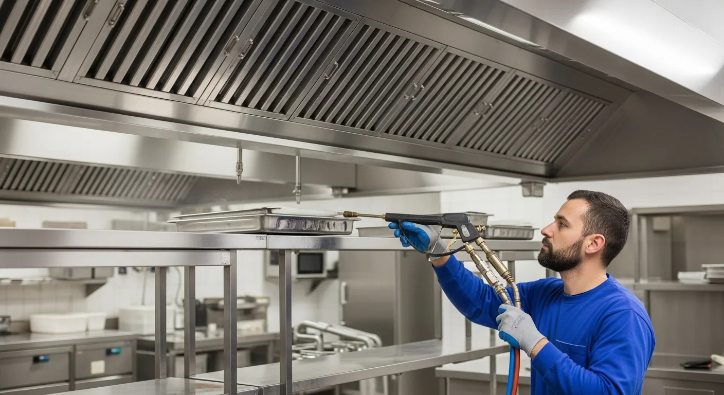 Hotels kitchen extract cleaning in Cardiff